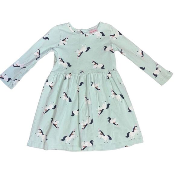 Hanna Andersson Girl Unicorn Print Elisabet Dress size 5 - Picture 1 of 11